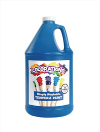 Colorations washable white tempera paint, paraben-free 1 gallon size - view 2