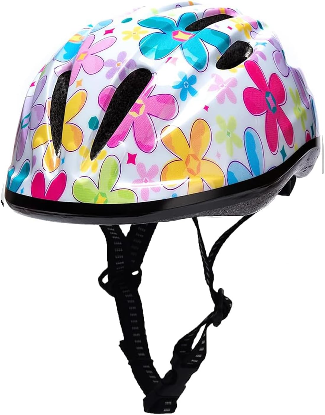 BeBeFun girls bike helmet in pink with 12 air vents and adjustable fit knob, ages 3 to 10 - view 4