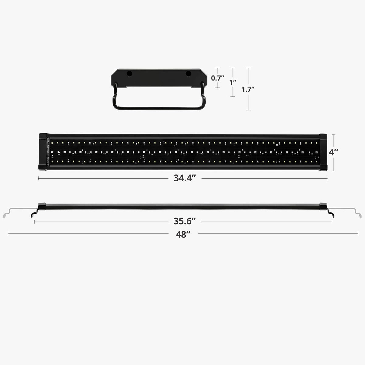NICREW ClassicLED Marine Saltwater Aquarium Light, 48W for 48 - 36 - 48 in - image 4