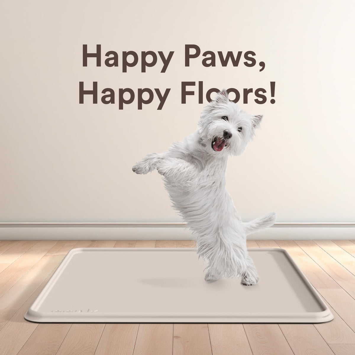 Pee Pad Tray Holder for Dogs - Large / Beige - image 4