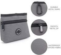 COOWONE Dog Treat Pouch with Pet Training Clicker, Detachable Dog Puppy Training Treat Bag, 900D Oxford Cloth Magnetic Closure Small Dog Poop Bag Holder for Travel or Outdoor Use