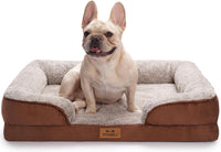 Orthopedic Dog Bed Medium Size Dog, Memory Foam Dog Bed Couch - Brown / 30.0" L x 20.0" W x 6.3" Th