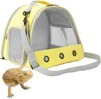 Bearded Dragon Travel Carrier, Lizards Carrier - Yellow / Carrier