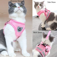 FEimaX Dog Harness and Leash Set for Walking - Pink / Small - image 4