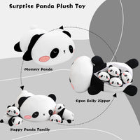 TOYSYM Seal Plush with 4 Babies - Panda Bear - image 2