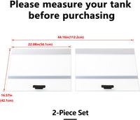 29.21x11.69 x0.16in Clear Tempered Glass Canopy – Essentials for Fish - 2PCS-22.08x16.57in - image 2