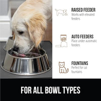 GORILLA GRIP 100% Waterproof Raised Edge BPA Free Silicone Pet Feeding Mat, Dog Cat Food Mats Contain Spills Protects Floors, Placemats for Cats and Dogs Water Bowl, Pets Accessories 16x10, Charcoal