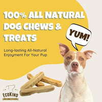 EcoKind Premium Gold Yak Cheese Himalayan Dog Chews, Healthy Dog Treats for Small Dogs, All Natural, High Protein Dog Chew, Chicken, Small - 8 Chews