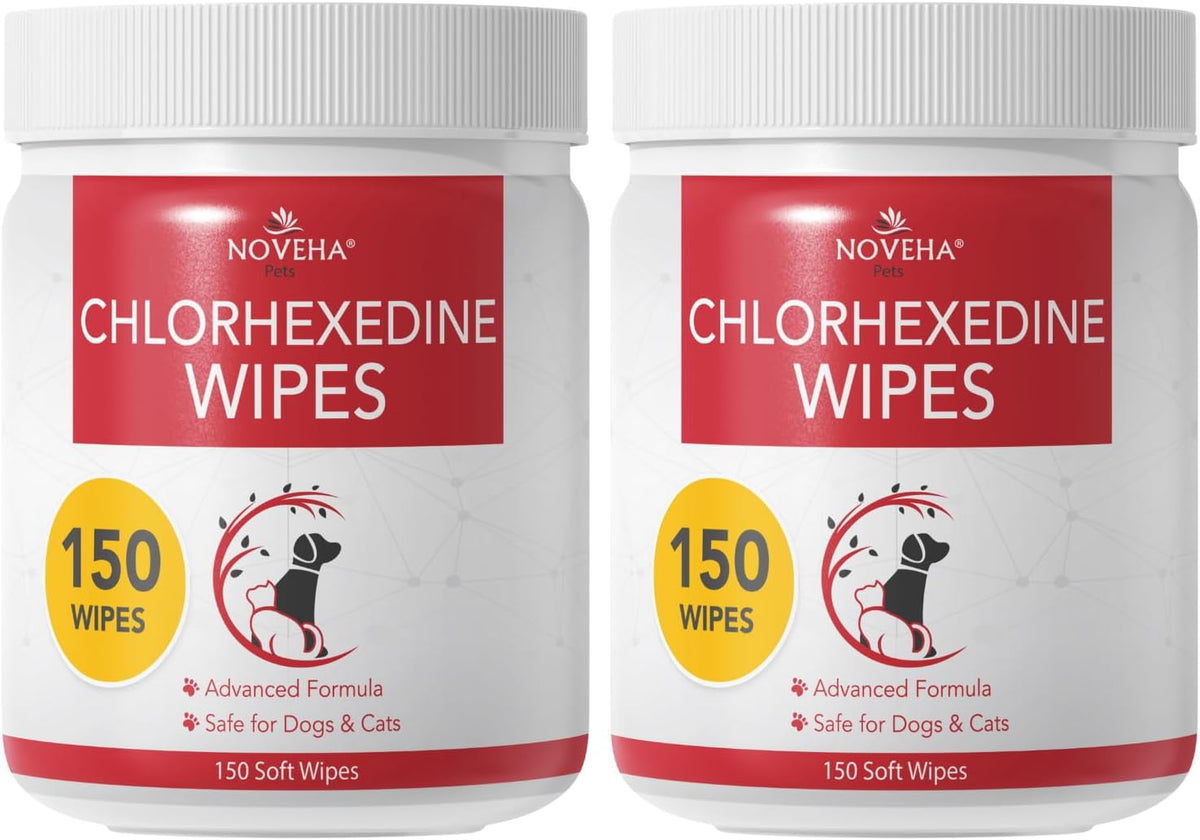NOVEHA Pet Wipes, Formulated Pet Wipes - 300 Topical Wipes