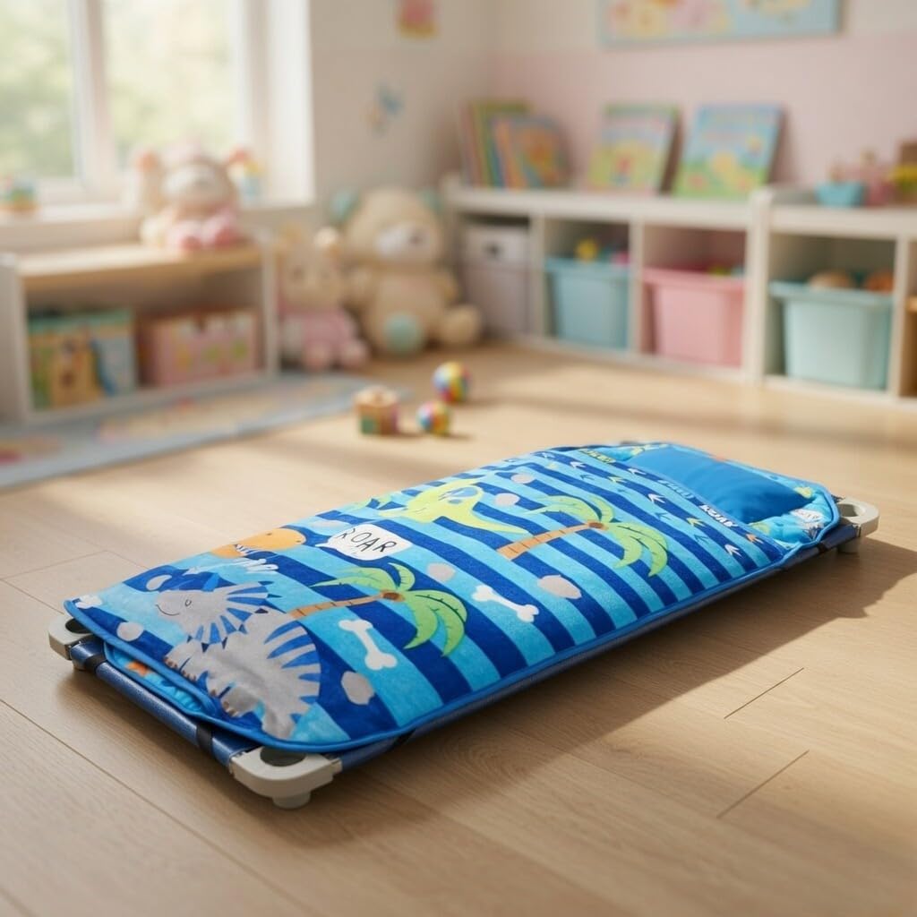 EVERYDAY KIDS Born to Dance Ballerina toddler nap mat with removable pillow and attached blanket - view 17