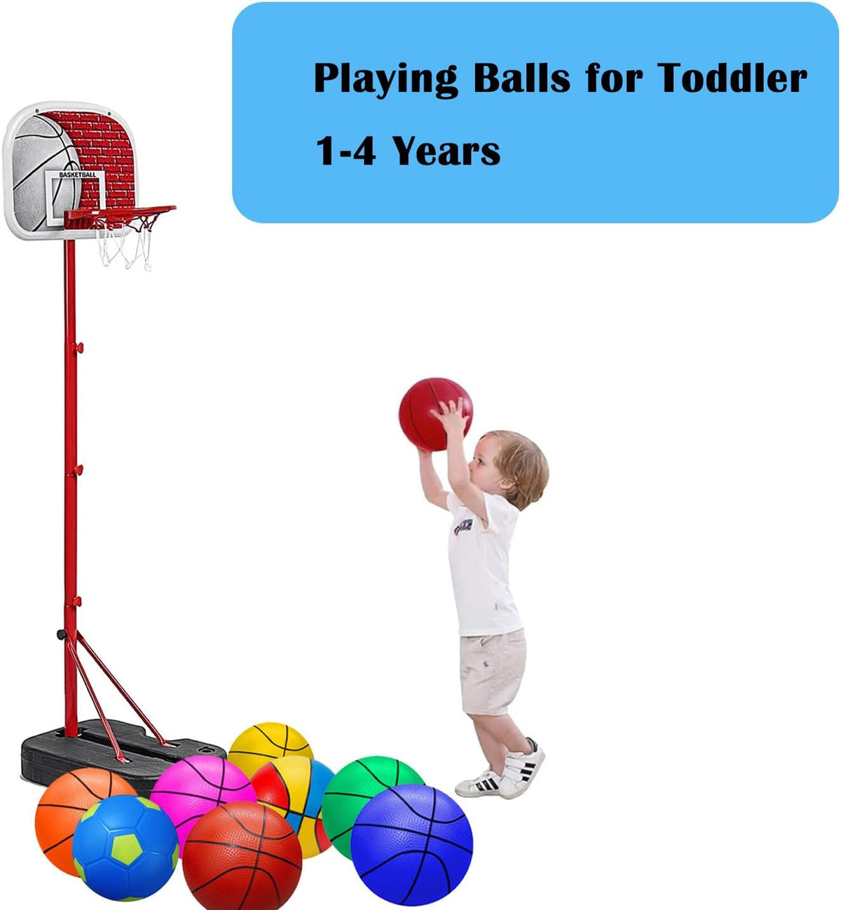 ABAJI 5 inch mini rubber basketball for kids with hand pump and needle - view 16