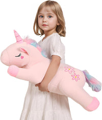32inch Cute Giant Pink Unicorn Plush, Jumbo Soft Body Pillow Pet - 24 Inch Unicorn / 24 inch