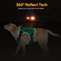 Heavy-Duty Tactical Dog Harness for Large Dogs, No Pull Adjustable Reflective Pet Vest with Molle System, K9 Military-Grade Control for Service Training, Outdoor & 10+ Breeds, Turquoise, X-Large