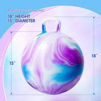INPANY Bouncy Ball with Handle - Purple Clouds - image 2