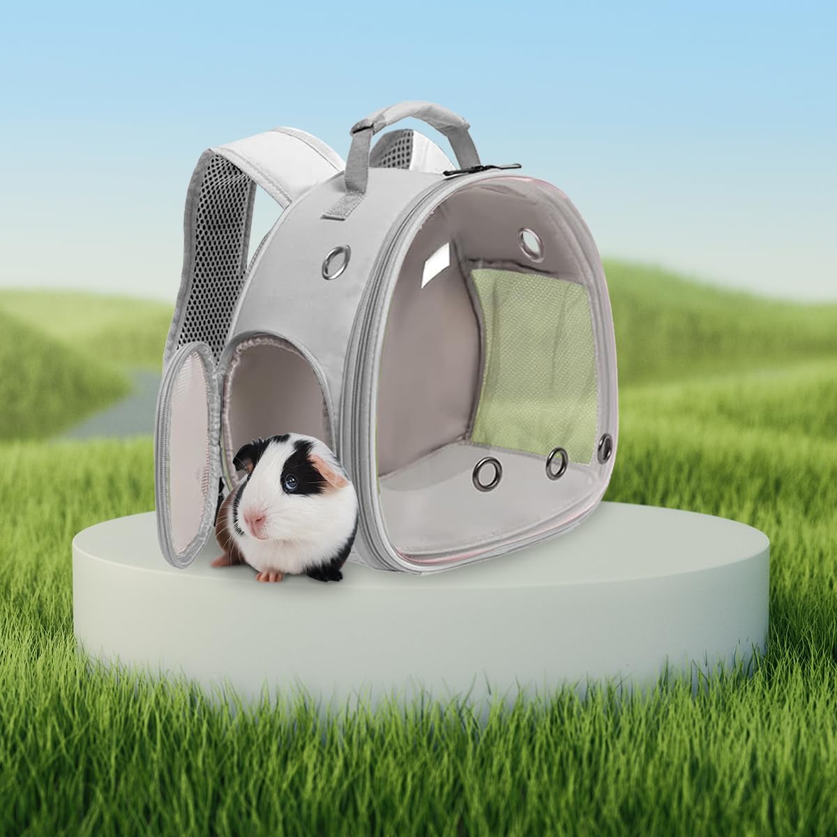 Guinea Pig Carrier Backpack - Grey / Backpack - image 2