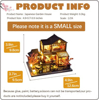 CUTEBEE 3D Wooden Puzzle for Adults - Japanese Garden House - image 2