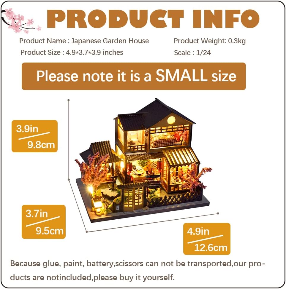 CUTEBEE 3D Wooden Puzzle for Adults - Japanese Garden House - image 2