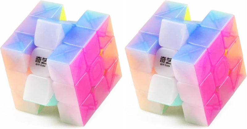 CuberSpeed QY Toys Warrior W 3x3 Jelly Speed Cube Puzzle Warrior W - 3x3x3 (Pack of 2)