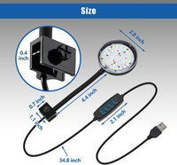 Clip On Aquarium Light 8W LED Fish Tank Light with Full Spectrum - Clip Light(Dimmer) - image 4