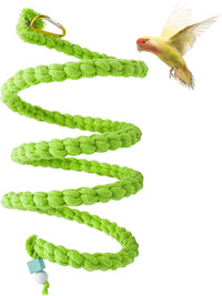 Dnoifne 59 Inch Spiral Rope Perch - 59 inches / Green