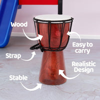 ArtCreativity 8 Inch Mini Wooden Toy Drum for Kids - 8" Inch - image 3