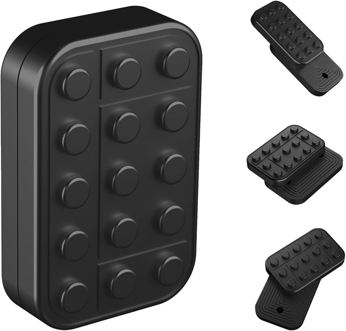 Fidget Toys Adults Magnetic Desk Toy Metal Fidgets Slider - Matte Black