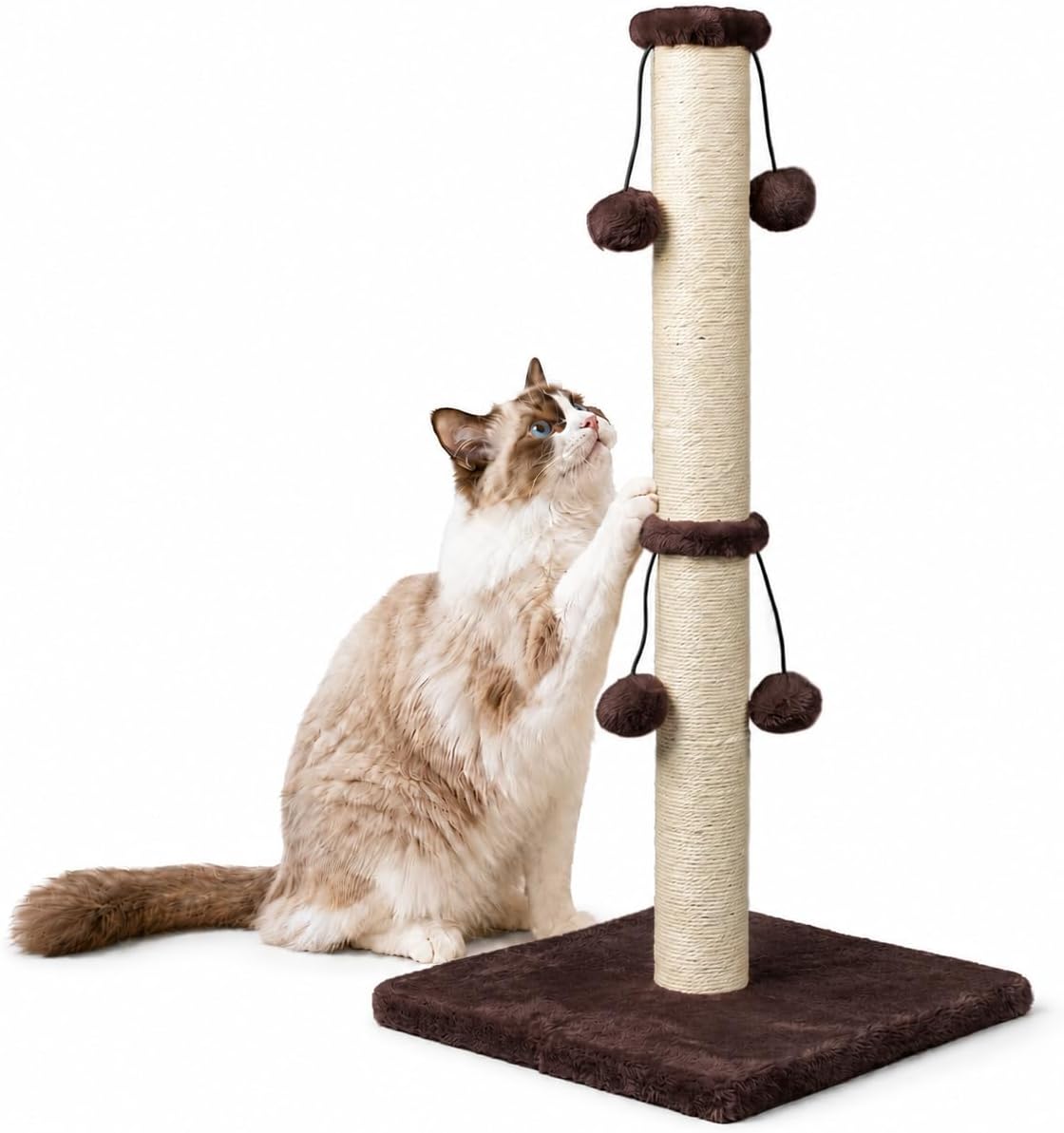 Dimaka 29in Cat Scratching Post - Dark Brown / 34 inches for Large Cats