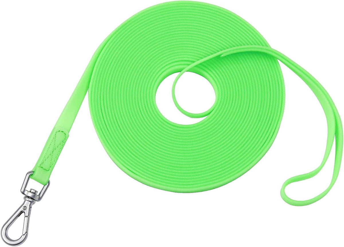 Waterproof Dog Training Leash 50FT 30FT 15FT 10FT 5FT Heavy Duty - 10FT / Transparent Green