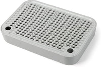 Cat Litter Box Ramp Mat with Filter Function, Cat Step Pedal Stool for Self-Cleaning Litter Box, Easy to Clean, Ideal for Kitten & Elderly Cats (Light Grey)