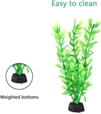AQUANEAT Artificial Fish Tank Plants - Green - image 3