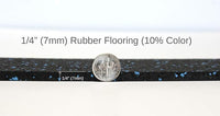 American Floor Mats 1/4in (7mm) Thick 10% Mocha 4' x 8' Heavy Duty Rubber Rolls, Protective Exercise Mats, Home Gym Rubber Flooring
