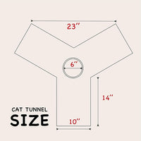 Tempcore 3 Way Collapsible Cat Tunnels, Indoor Cat Toys with Peek Hole & Boredom Breaker Ball for Kittens & Puppies