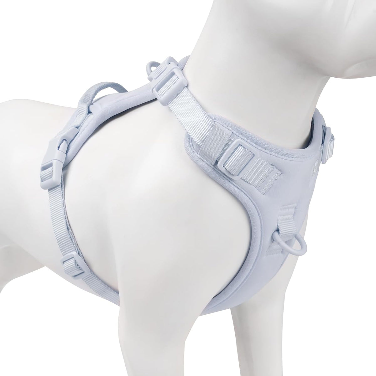 Sunraymascota No Pull Dog Harness for Medium Sized Dogs Puppy Vest - Light Blue / XL(Neck:24.8-38.6", Chest:29.1-45.3")
