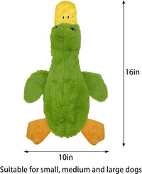 No Stuffing Dog Toys 3 Pack, Squeaky Dog Toys for Large Dogs, Plush Toys for Aggressive Chewers Small Medium Large Breeds, Puppy Chew Toys for Teething (Short Plush)