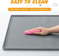 Silicone Dog Pee Pad Holder for 24 x 24 in Pads, Leak-Proof Tray – Essentials for Dogs - 24x24 in - image 3