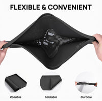 YINEYA 2 Pack Silicone Dog & Cat Food Mat Waterproof 18" x 12" - Black / 22" x 14" - image 4