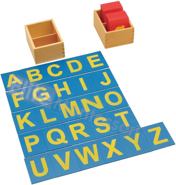 Elite Montessori Lower and Capital Case Sandpaper Letters with Boxes – Fun for Kids & Family - image 2