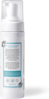 Poo-Pourri Rinse-Free Deodorizing Dry Shampoo for Dogs & Cats – Moisturizing Skin & Coat Soothing Formula - Plant Based Ingredients – Pineapple, Jasmine & Pear – No Rinse Foam Shampoo for Pet Odor