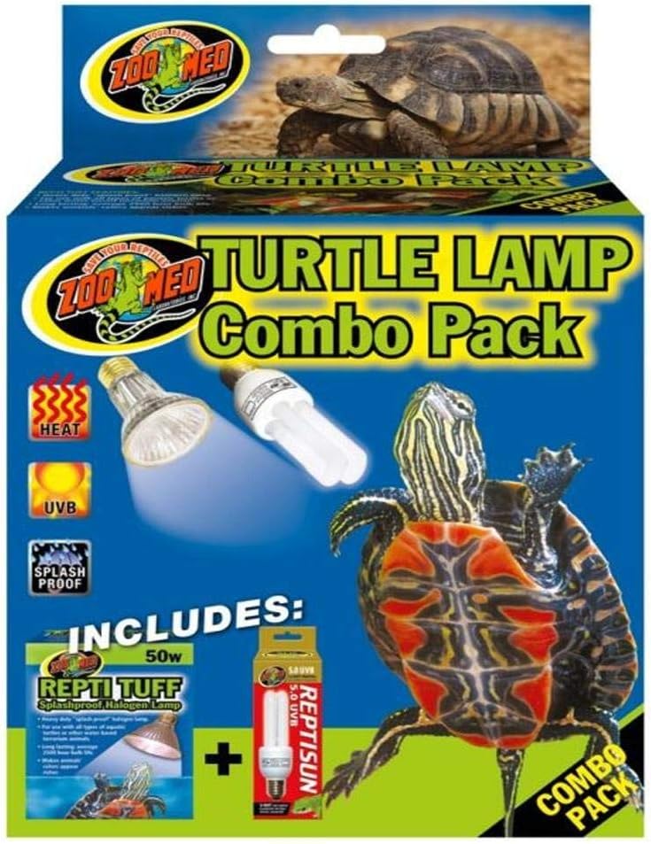Zoo Med Turtle Lamp Combo Pack – Essentials for Reptiles And Amphibians - 2 Piece Set