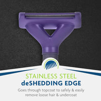 FURminator deShedding Tool For Medium/Large Cats, Short Hair, Removes Loose Hair From Shedding