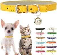 Purple XS Cat Collar with Bell - Gold / XS for Neck 8"-10.5"