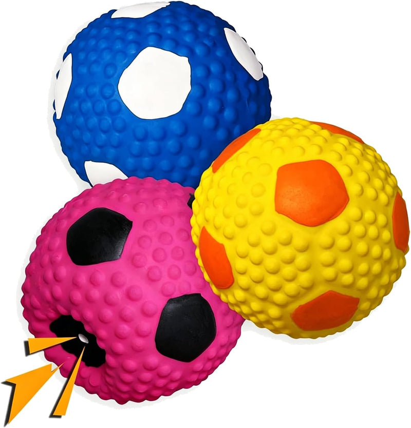 Soft Squeaky Dog Balls for Medium Dogs and Small Breeds