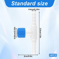 Psyqtsuary Aquarium Air Valve - Blue, White - image 2