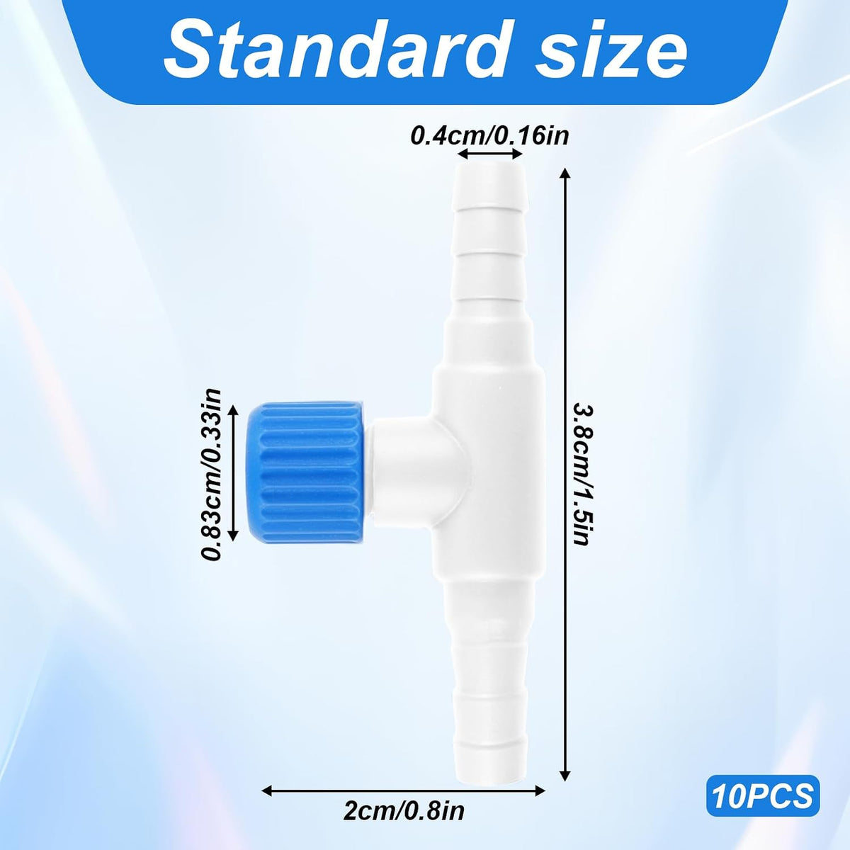 Psyqtsuary Aquarium Air Valve - Blue, White - image 2