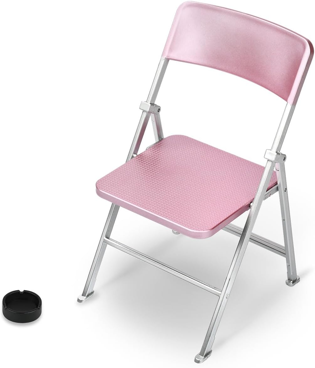 DS. Distinctive Style 1/6 scale black mini folding chair for 12 inch action figures and dolls - view 2