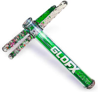 GloFX blue Liquid X kaleidoscope tube with blue and white glitter Vision Wands - view 3