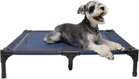 Elevated Dog Bed for Large Dogs 120lb - M (30"Lx 23"Wx6.3"H) / Blue