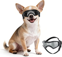 Dog Sunglasses for Extra Small Breed UV Protection Windproof XS Dog - X-Small / Black