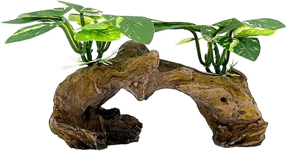 Fish Tank Decorations Aquarium Decor Ornaments Betta Silk Leaf pad - Type-d