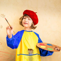 KUUQA Waterproof Children Art Smock Kids Art Aprons – Fun for Kids & Family - Yellow, Pink, Blue / 6 - image 4